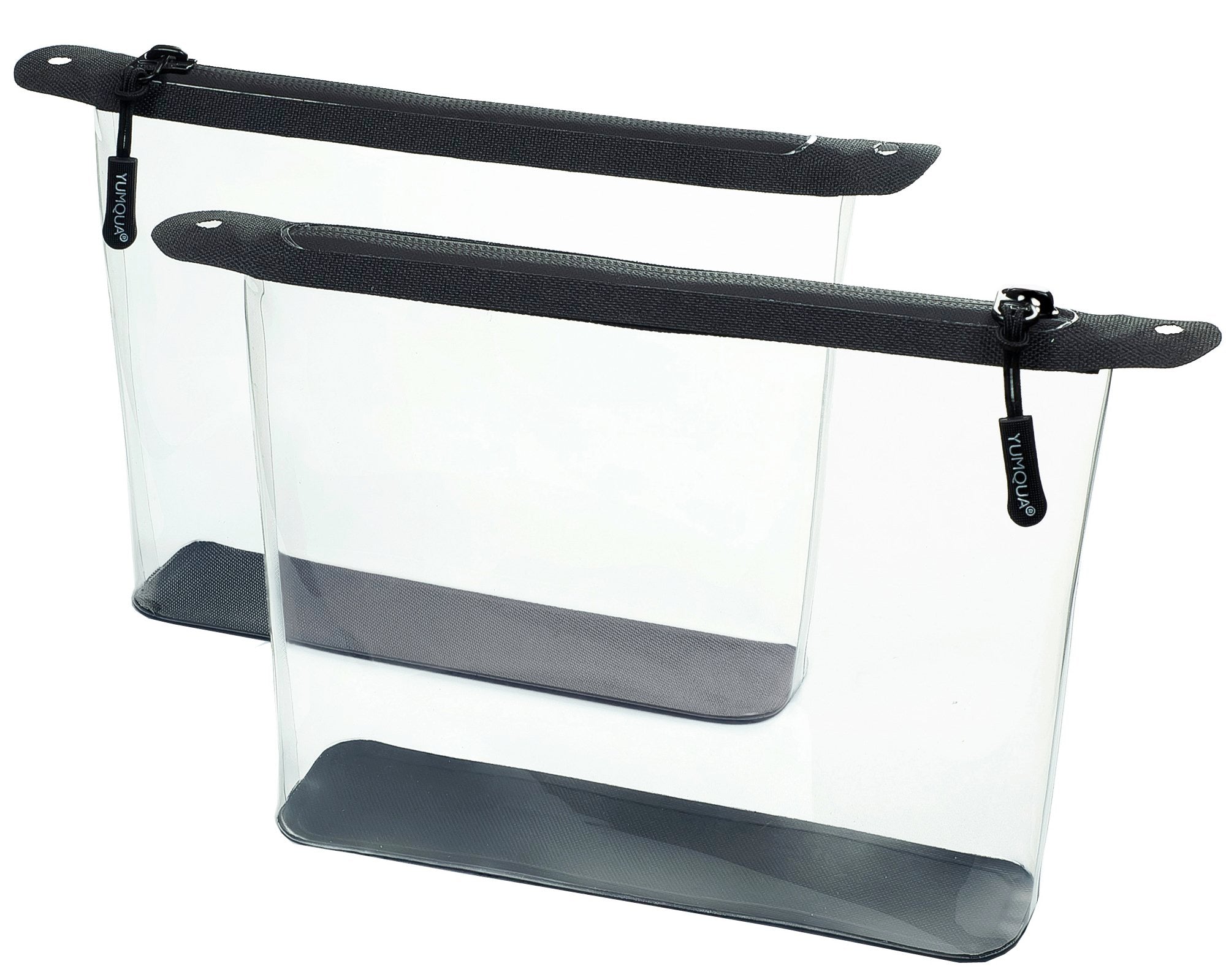 YUMQUA Clear Toiletry Bag, 2 Pack TSA Approved Travel Toiletry Bag with Strap YUMQUA Clear Toiletry Bag, 2 Pack TSA Approved Travel Toiletry Bag with Strap
