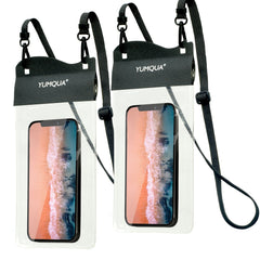 YUMQUA Waterproof Phone Pouch 2 Pack, [Up to 7.5