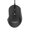 YUMQUA 189-E USB Wired Mouse, Optical Ergonomic Computer Mouse with Upgrade 4 Adjustable DPI (Up to 1600)