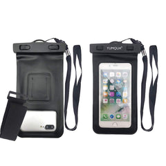 YUMQUA Waterproof Bags + Waterproof Phone Pouch with Armband for Mobile Phone Maps Pouch Document Holder - 4 Piece Set