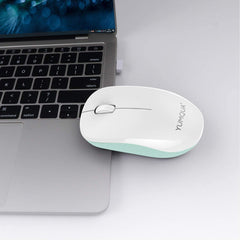 YUMQUA Computer Mouse Wireless with Nano Receiver, 2.4G Optical Silent Cordless Mouse for Laptop Chromebook Notebook PC Desktop