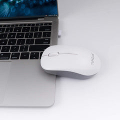 YUMQUA Computer Mouse Wireless with Nano Receiver, 2.4G Optical Silent Cordless Mouse for Laptop Chromebook Notebook PC Desktop