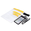 YUMQUA Waterproof Bags + Waterproof Phone Pouch with Armband for Mobile Phone Maps Pouch Document Holder - 4 Piece Set