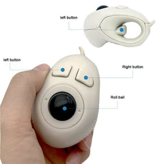 YUMQUA Y-01 Portable Finger Hand Held 4D Usb Mini Trackball Mouse / Fits Left and Right Handed Users