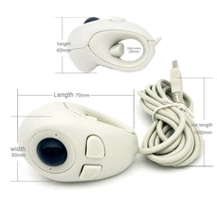 YUMQUA Y-01 Portable Finger Hand Held 4D Usb Mini Trackball Mouse / Fits Left and Right Handed Users