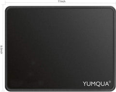 YUMQUA 2 Pack Mouse Pads [30% Larger] 11×8.6×0.12 inches with Stitched Edge, Non-Slip Rubber Base, Premium-Textured Gaming Mousepad Computer Mouse Pads for Laptop, Home & Office