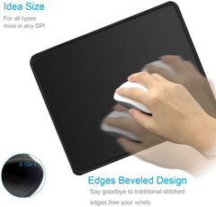 YUMQUA 2 Pack Mouse Pads [30% Larger] 11×8.6×0.12 inches with Stitched Edge, Non-Slip Rubber Base, Premium-Textured Gaming Mousepad Computer Mouse Pads for Laptop, Home & Office