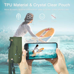 YUMQUA Waterproof Phone Pouch 2 Pack, [Up to 7.5